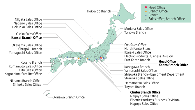 Nationwide service network